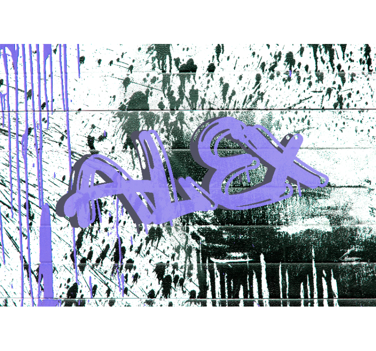 Aanpasbare stedelijke tag graffiti fotobehang - TenStickers