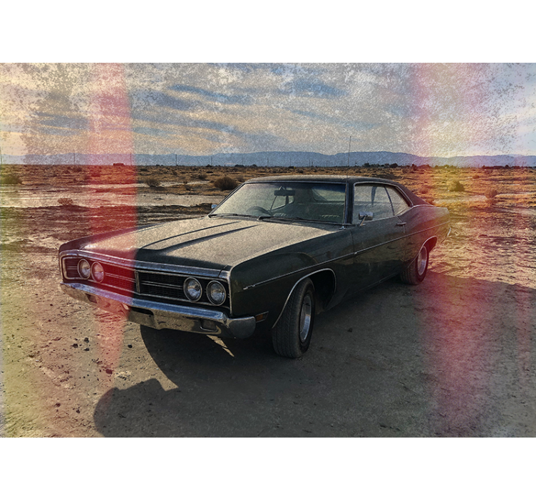 Klassieke autonostalgie fotobehang voertuigen - TenStickers