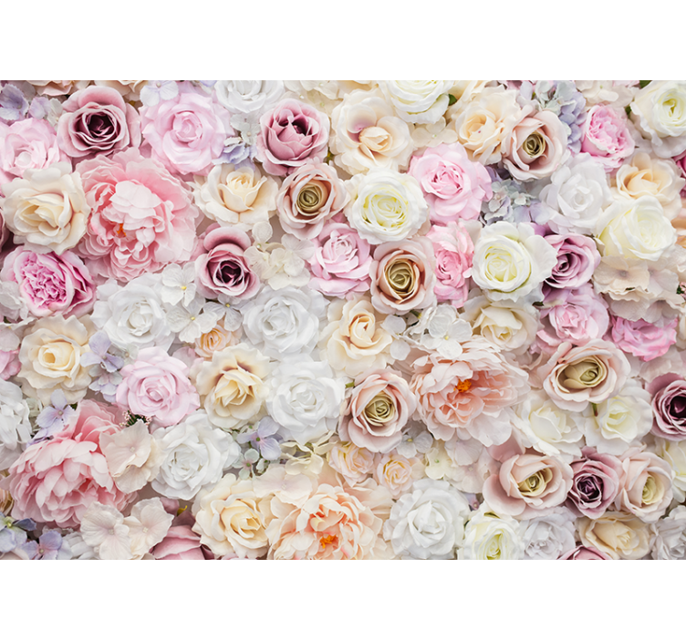 Fotobehang bloemen delicaat rozenarrangement - TenStickers