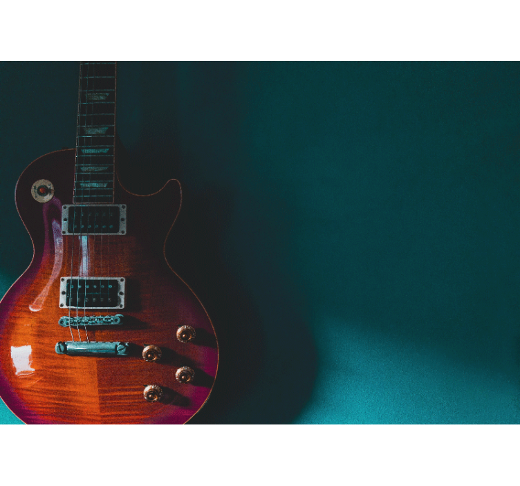 Fotobehang muziek elektrische gitaar detail - TenStickers