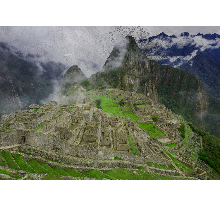 Fotobehang steden en landen machu picchu ruïnes - TenStickers