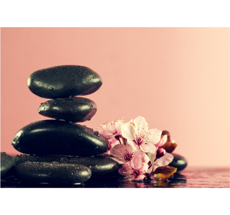 Zen fotobehang steentijdse sereniteit - TenStickers