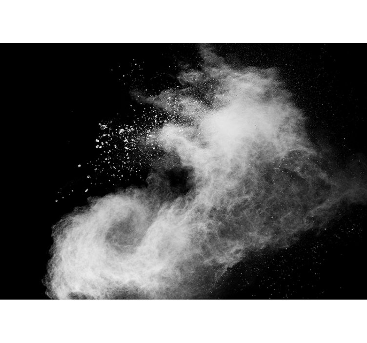 3d behang rookwolk effect - TenStickers