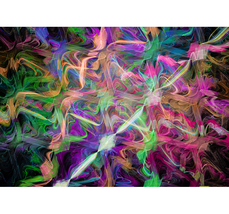 Abstract fotobehang vrolijke abstracte zwendels - TenStickers