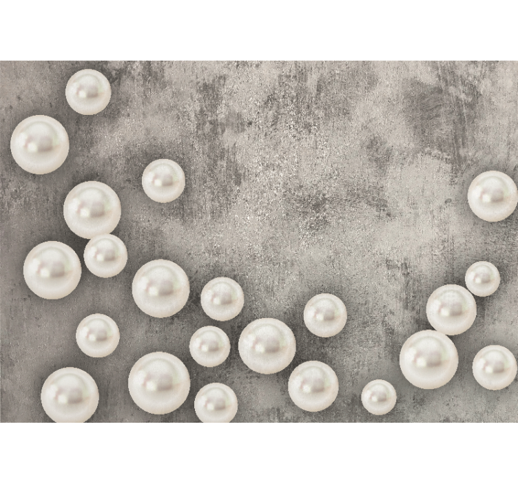 Fotobehang ander print delicaat parelarrangement - TenStickers