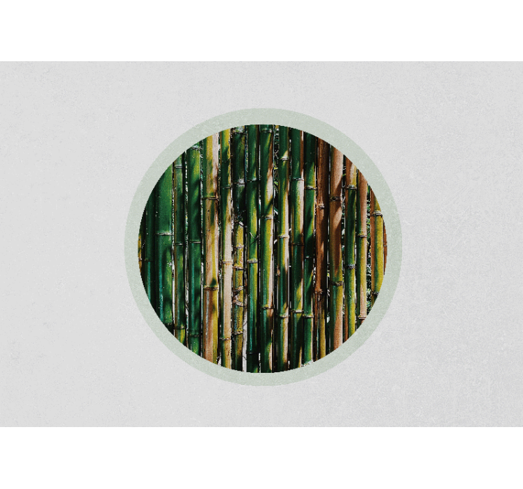 3d behang weelderige bamboebos - TenStickers