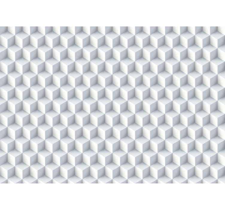 3d behang kubuspatroon ontwerp - TenStickers