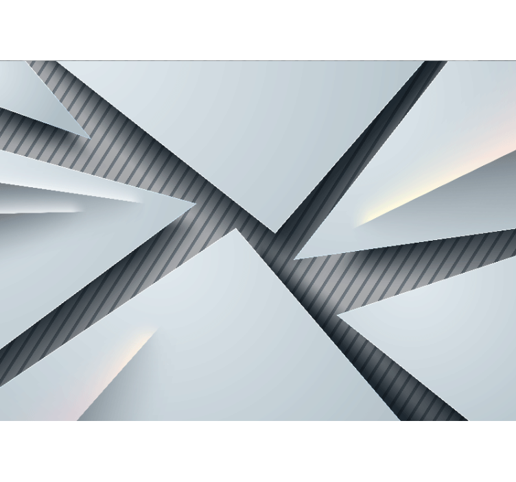 Abstract fotobehang geometrische laagvormen - TenStickers