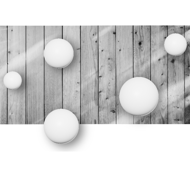 Fotobehang lijnen geometrische bol arrangement - TenStickers