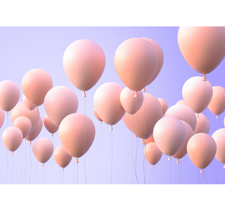 Fotobehang liefde vrolijke ballonmomenten - TenStickers