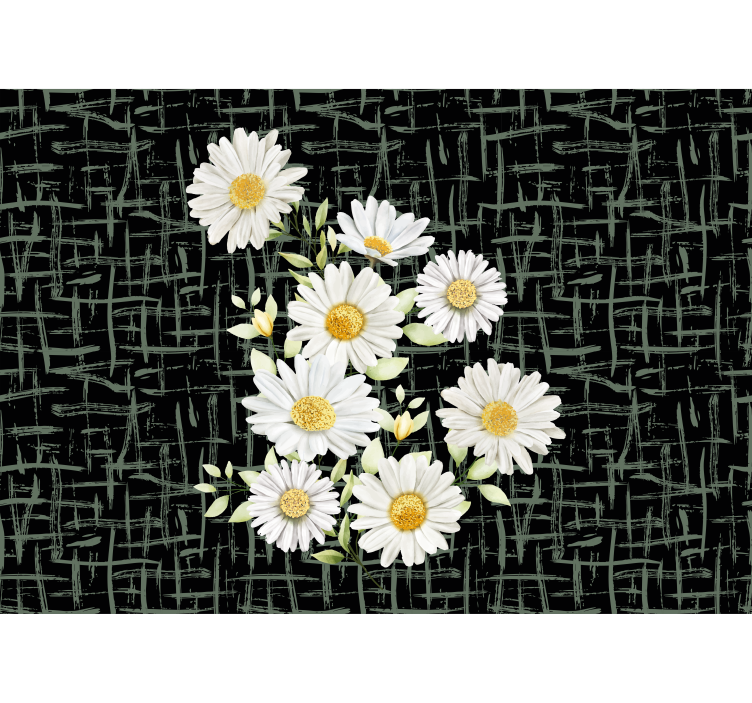 Fotobehang bloemen daisy bloemenarrangement - TenStickers