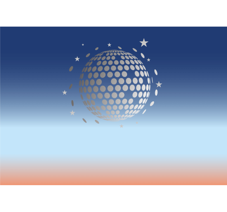 Fotobehang muziek disco bal ontwerp - TenStickers