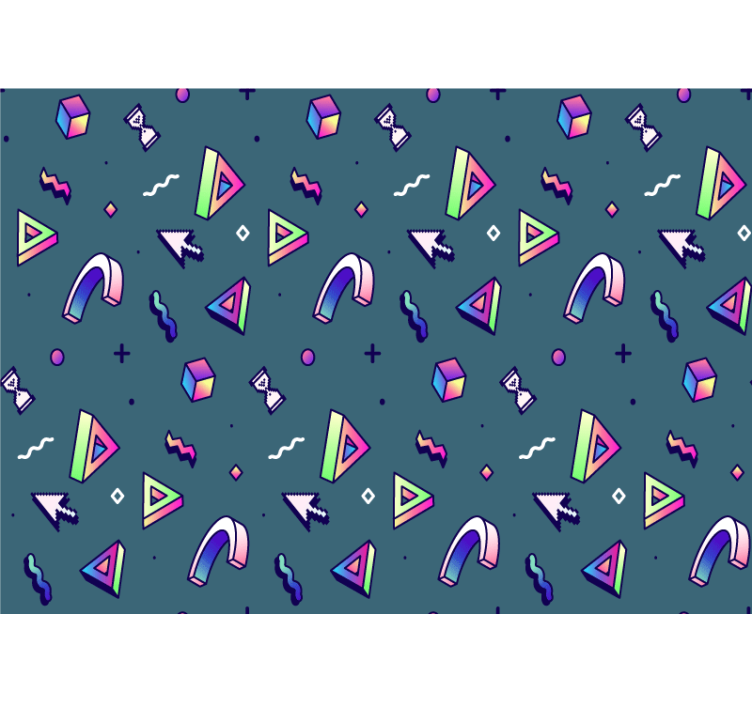 Fotobehang liefde geometrische vormverkenning - TenStickers