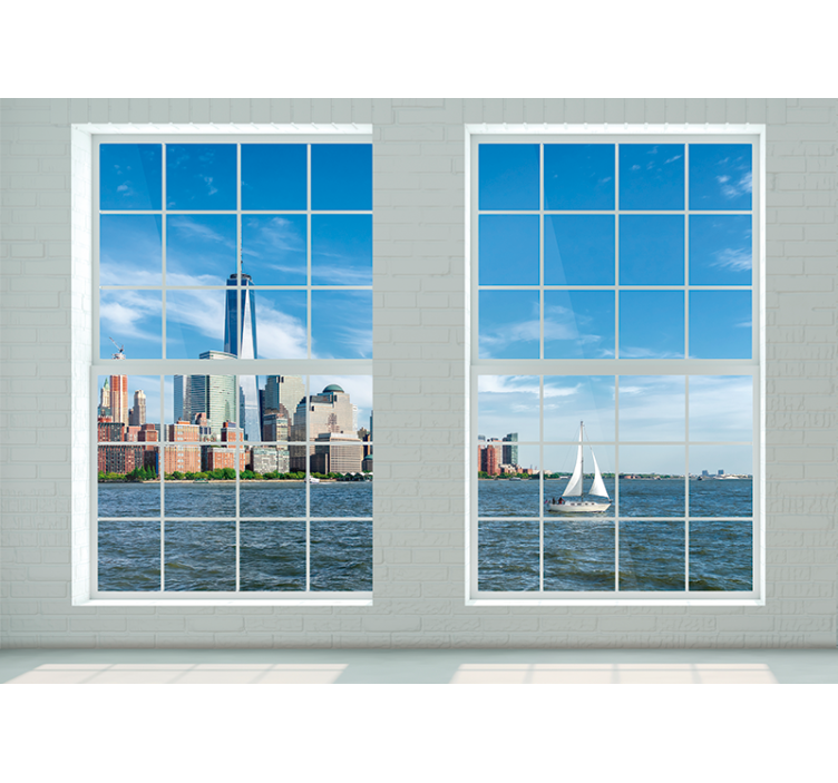 Foto behang new york iconische skyline - TenStickers