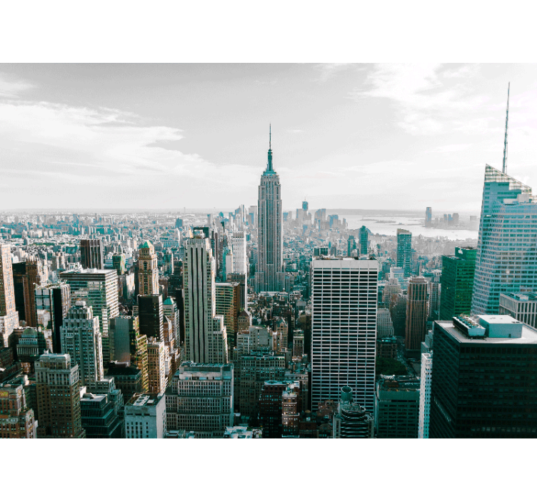 Foto behang new york iconische stad skyline - TenStickers