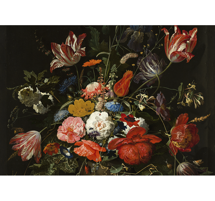 Levendig bloemenboeket fotobehang bloemen - TenStickers