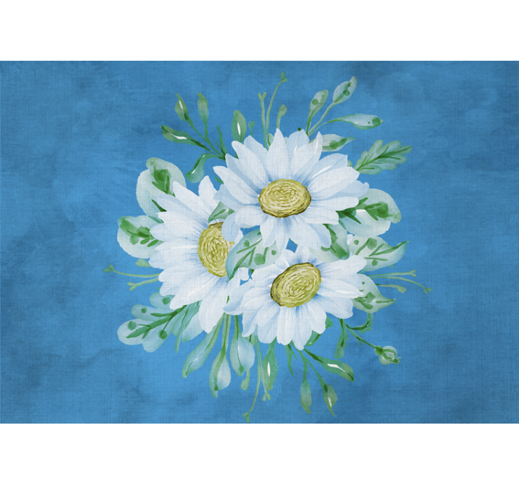 Fotobehang andere bloemen margriet bloemcompositie - TenStickers