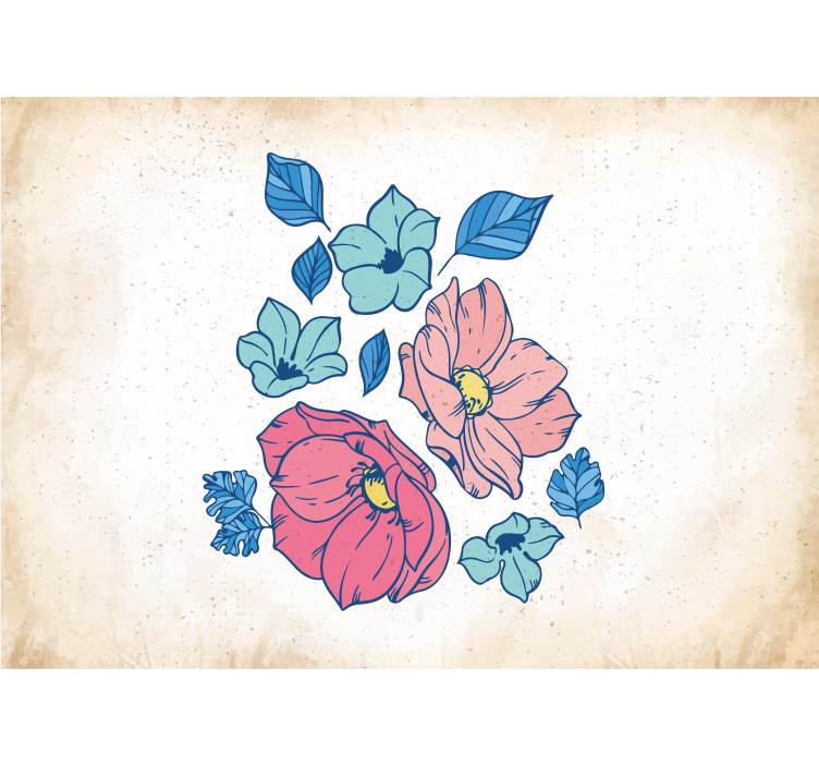 Fotobehang bloemen blush bloemencompositie - TenStickers