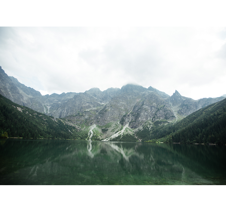 Fotobehang landschap magnifieke bergreflectie - TenStickers