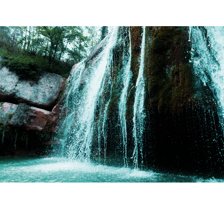 Foto behang waterval grand waterfall cascade - TenStickers