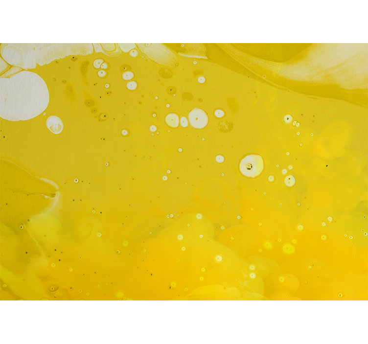 Abstract fotobehang draaiende gele patronen - TenStickers