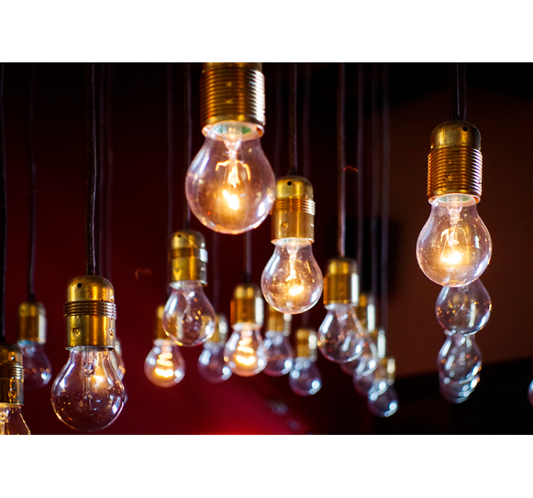 Fotobehang voertuigen edison bulb cluster - TenStickers