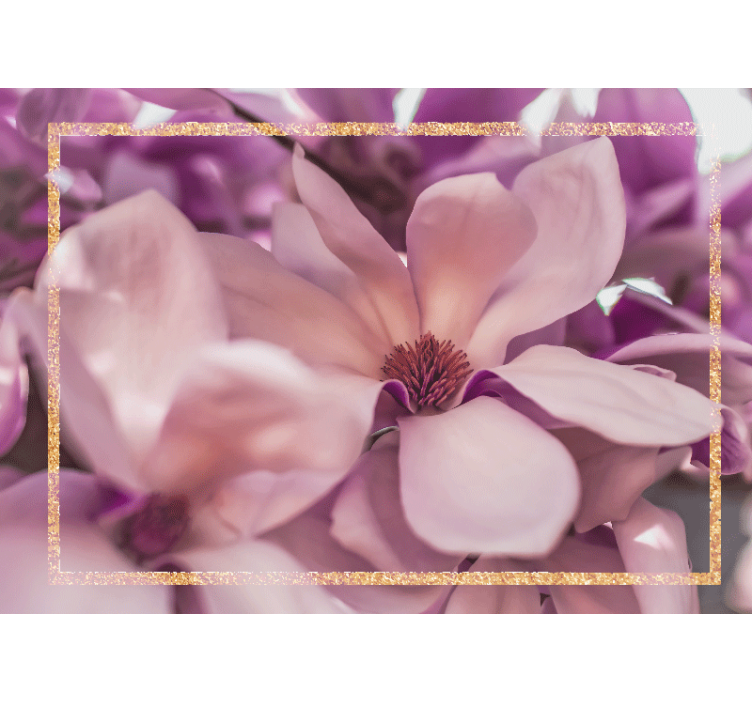 Fotobehang bloemen magnolia bloesem close-up - TenStickers