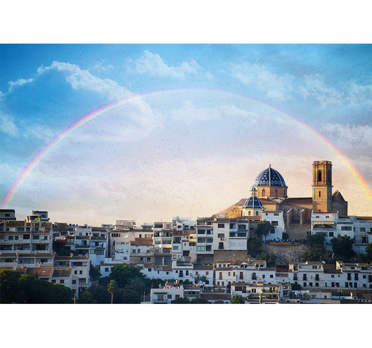 Fotobehang steden en landen kustplaats architectuur - TenStickers