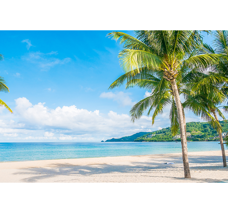 Foto behang natuur tropisch strand paradijs - TenStickers