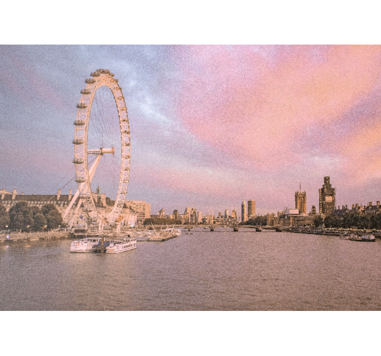 Fotobehang london uitzicht op het london eye - TenStickers