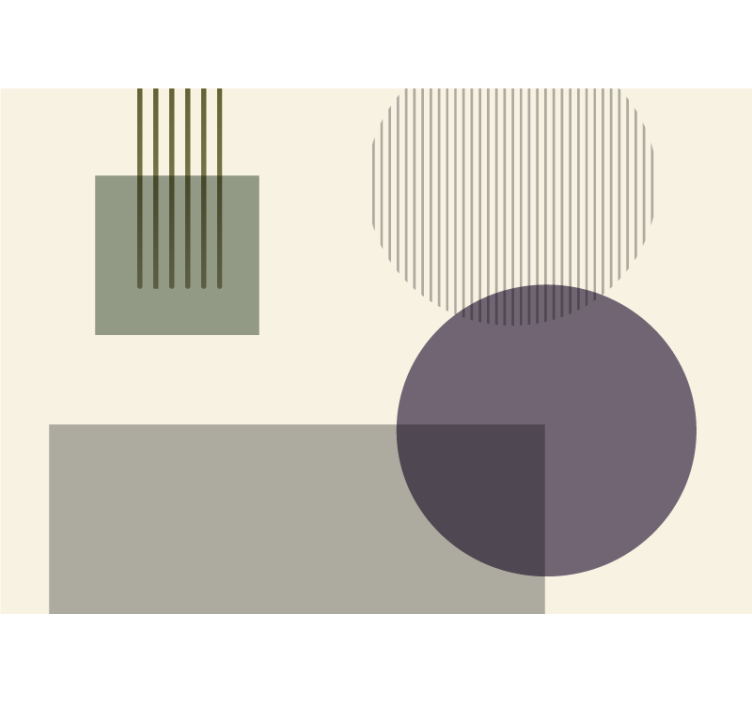 Abstract fotobehang geometrische vormen spel - TenStickers