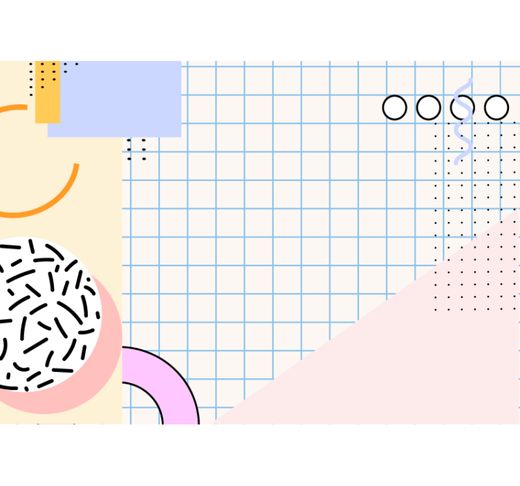 Abstract fotobehang geometrische vormen configuratie - TenStickers