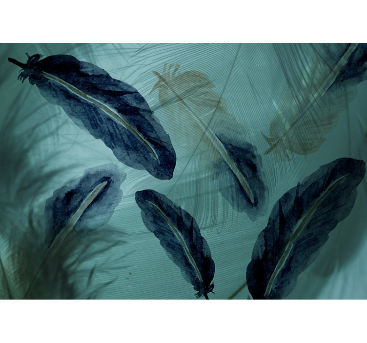 Fotobehang andere bloemen graceful bladmotieven - TenStickers