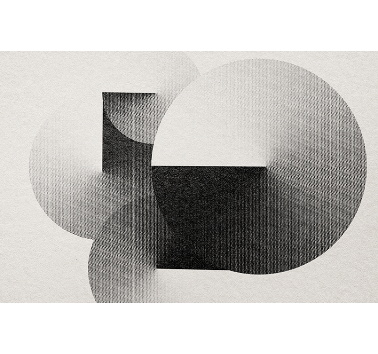 Abstract fotobehang geometrische cirkelcompositie - TenStickers