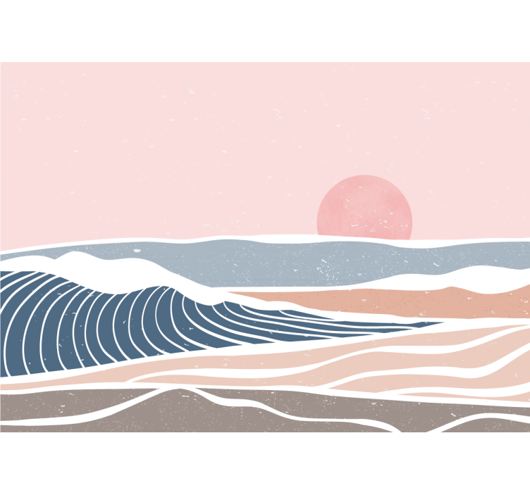 Foto behang natuur serene kustlandschap - TenStickers