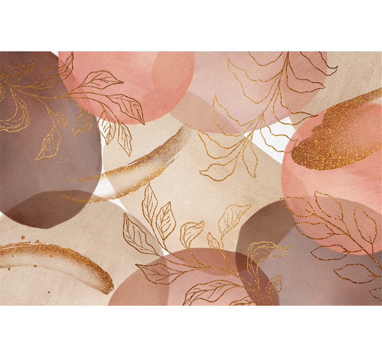 Sierlijk bloemenpatroon badkamer fotobehang - TenStickers