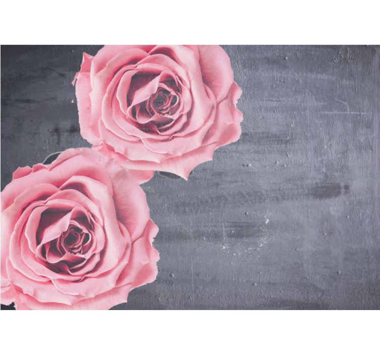 Fotobehang bloemen roze rozen detail - TenStickers