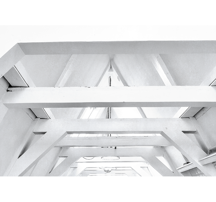 Fotobehang lijnen architecturale structuur - TenStickers