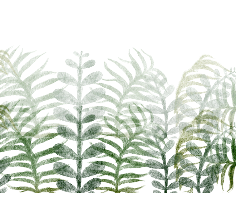 Foto behang natuur bladerenpatroon - TenStickers