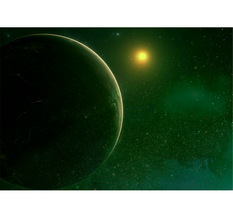 Foto behang ruimte planetair hemels tafereel - TenStickers