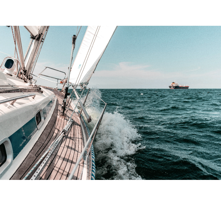 Fotobehang strand zeilavontuur - TenStickers