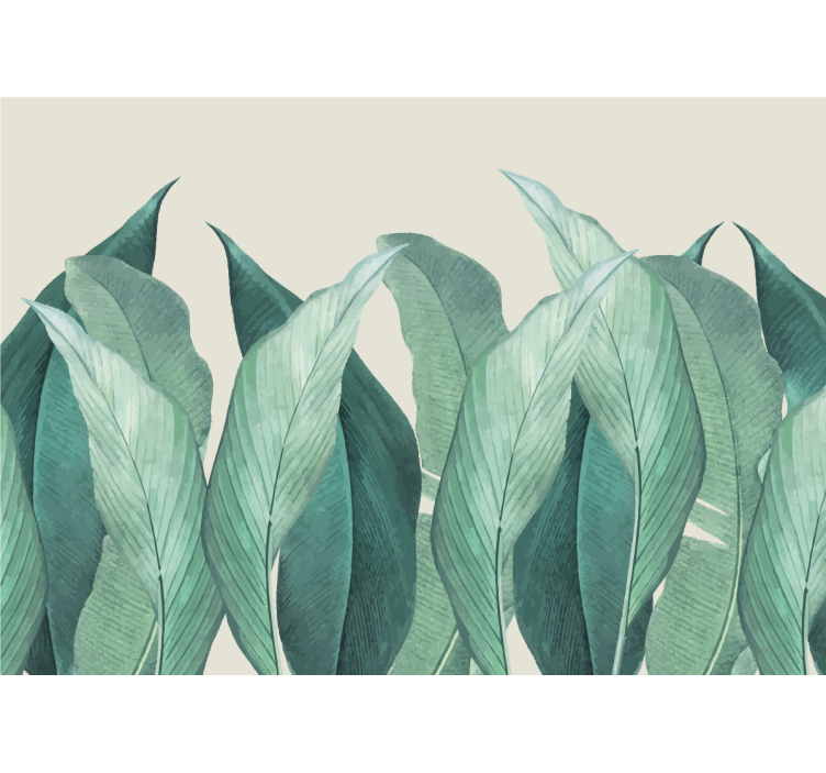 Fotobehang natuur weelderig loofmotief - TenStickers