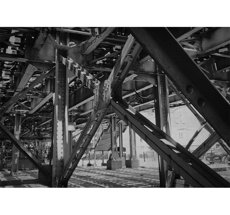 Fotobehang steden en landen urban structuurontwerp - TenStickers