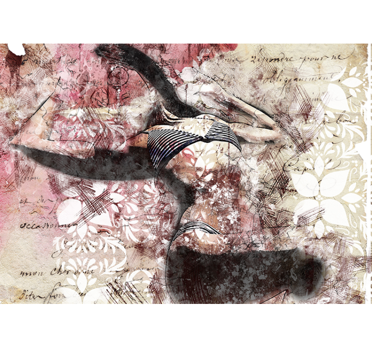 Fotobehang liefde elegante dansbeweging - TenStickers