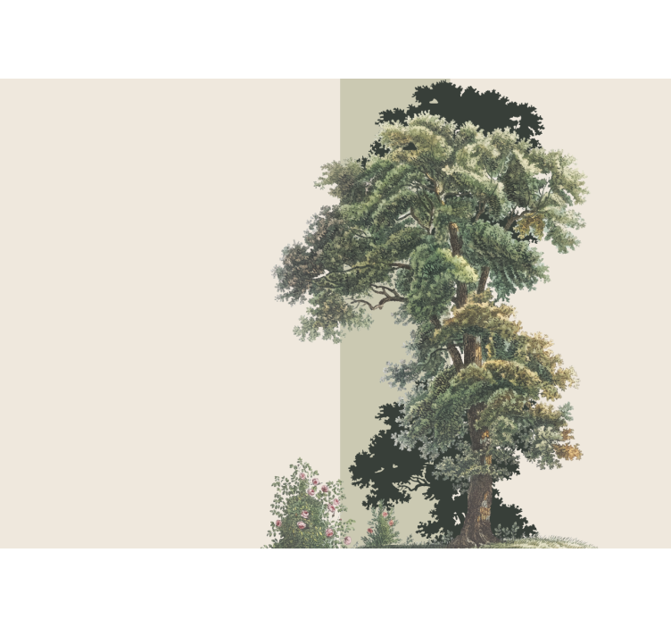 Fotobehang natuur kleurrijke bladrijke landschap - TenStickers