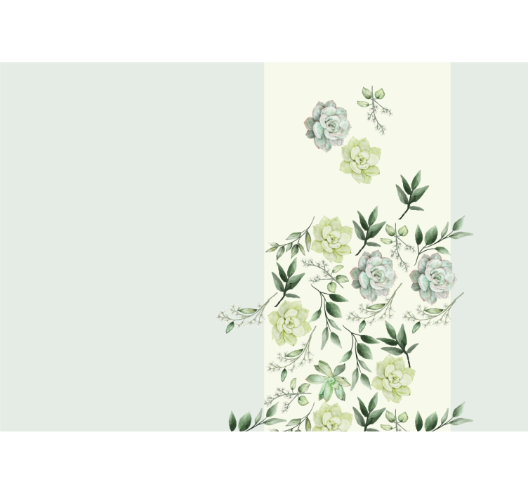 Fotobehang bloemen succulente bloemarrangementen - TenStickers