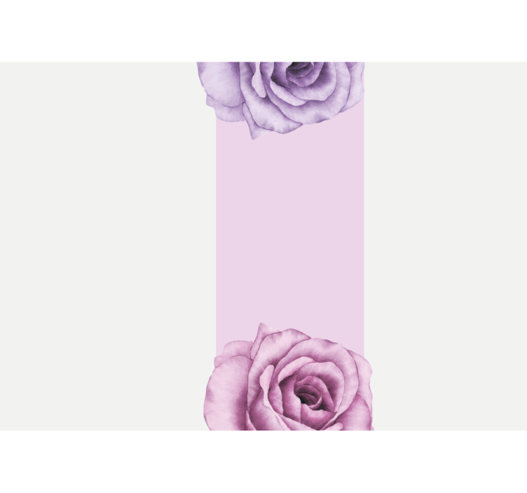 Fotobehang bloemen paars rozen ontwerp - TenStickers
