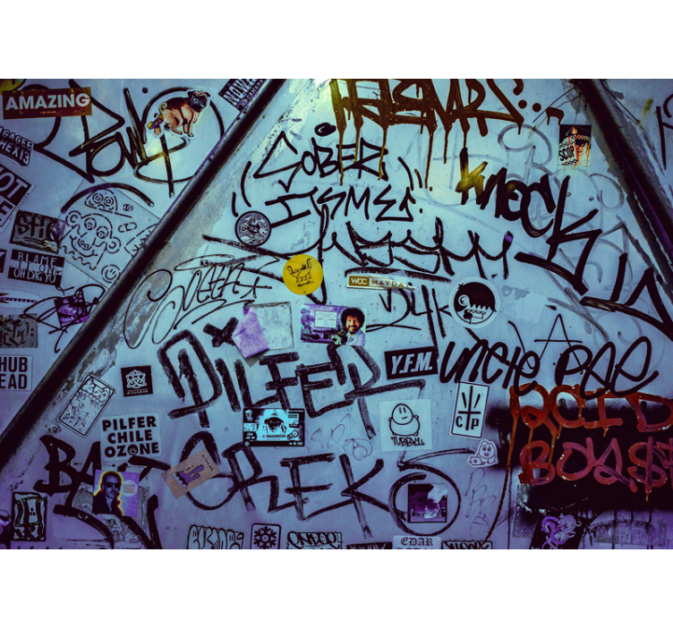 Graffiti fotobehang urban tagging kunst - TenStickers