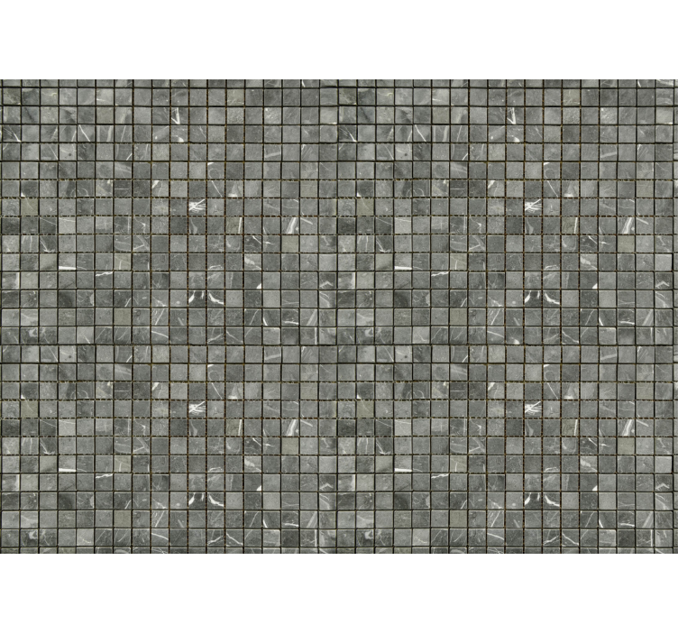 Zwarte tegels Fotowand badkamer - TenStickers