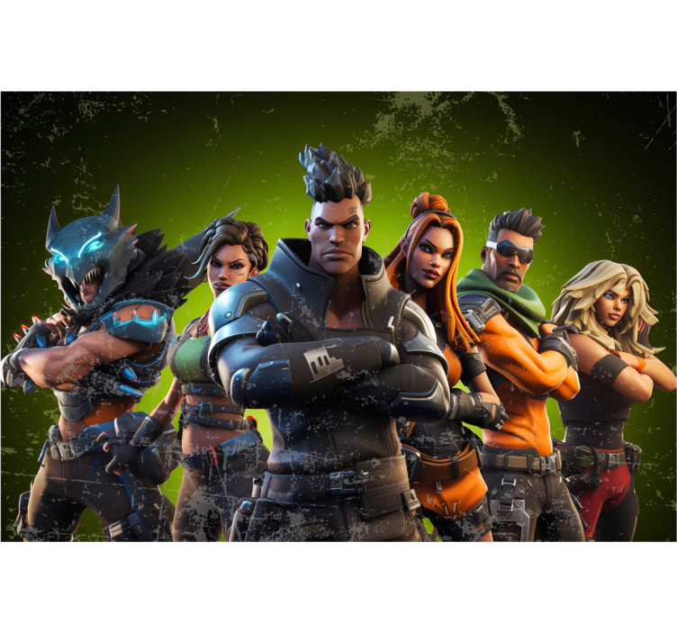 Epische personages Fotobehang tienerkamer - TenStickers